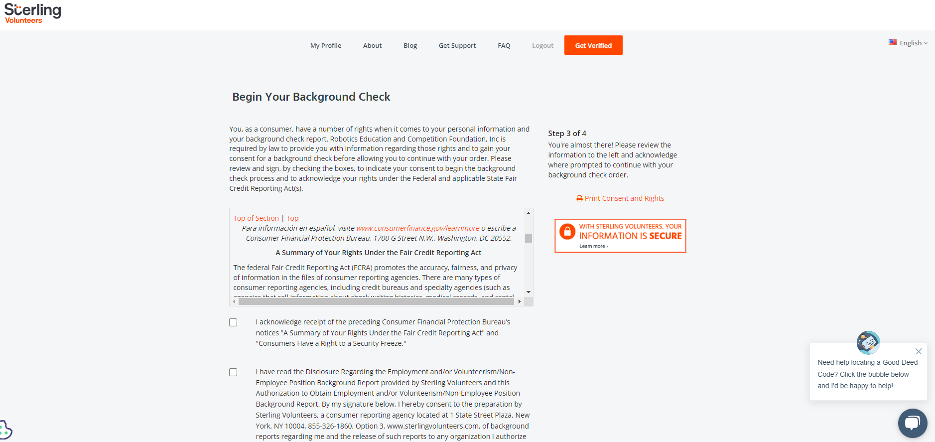 Background Check Process – Aerial Drone Competition